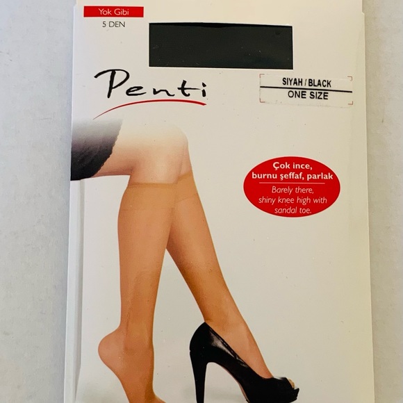 3 new packs ultra thin black knee-highs socks 5 Den & 6 Den & 7 Den - Picture 3 of 8